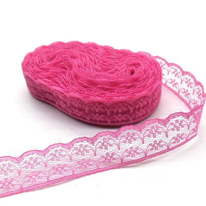 10 Yards High Quality Beautiful White Lace Ribbon Tape 22MM Lace Trim DIY Embroidered For Sewing Decoration African Lace Fabr