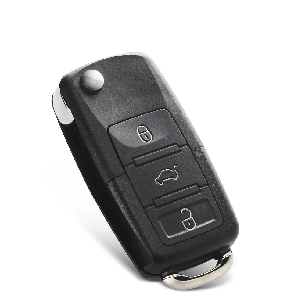 KEYYOU 2 3 Buttons For Volkswagen VW Passat Polo Golf Touran Bora Ibiza Leon Octavia Fabia Folding Flip Key Shell Case No Bla
