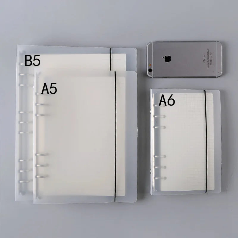Diary 2026 A7 A6 A5 Transparent Loose Leaf Binder Notebook Inner Core Cover Note Book Journal Planner Office Stationery Suppl