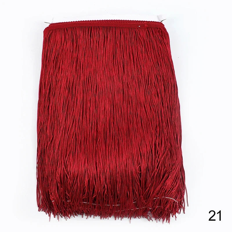 Lace Trim Fringe Tassels 2/5/10M, 30cm Long, For Curtain, Sewing, DIY Accessories - 21 / 30cm-5Yards