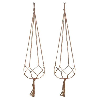 Hanging Plant Pot Hanging Basket Vases with Hook Creative Macrame Suspension Plant Planters for Hanging Flower Pot Net