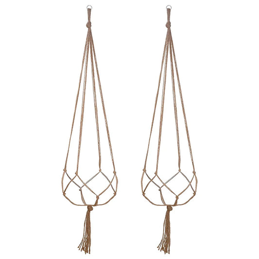 Hanging Plant Pot Hanging Basket Vases with Hook Creative Macrame Suspension Plant Planters for Hanging Flower Pot Net