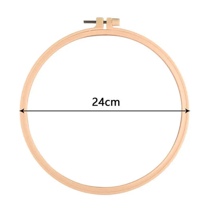 Embroidery Hoop Cross-Stitch Frame Hoop Circle Embroidery Shed DIY Handmade Craft Sewing Needwork Supplies Tools 7.3-27cm - 2