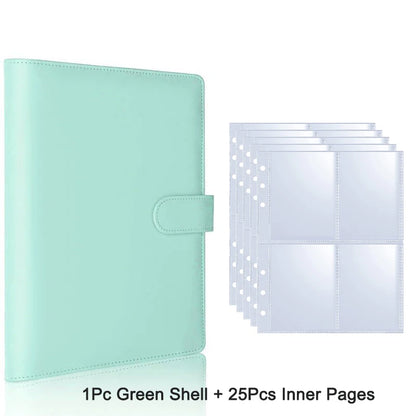 25pcs Page(4 Grids) Photo Card A5-Binder Kpop Photo Albums Idol Cards Loose-leaf Collect Book Binder Binder Photocard Holder 