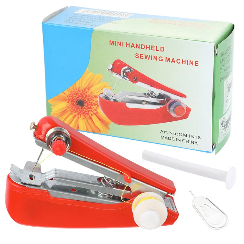 Home handheld portable mini manual sewing machine handheld pocket outdoor travel small sewing machine