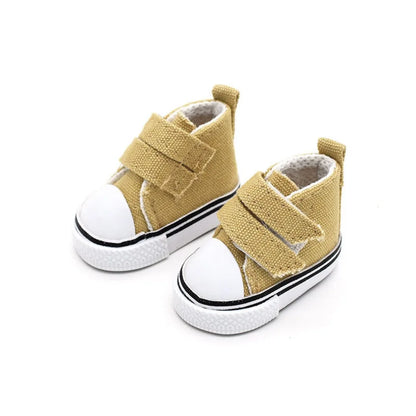 Dolls Accessories 3.5CM Sneakers Shoes Mini Shoes For Children Blyth Shoes Canvas Shoes Shoes - Brown