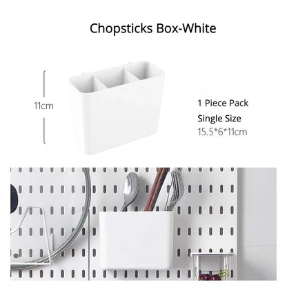Diy Organizer Pegboard Accessories Pegboard Wall Organizer Panel Shelves For Gamer Room,bathroom,tool house,kitchen Storage R