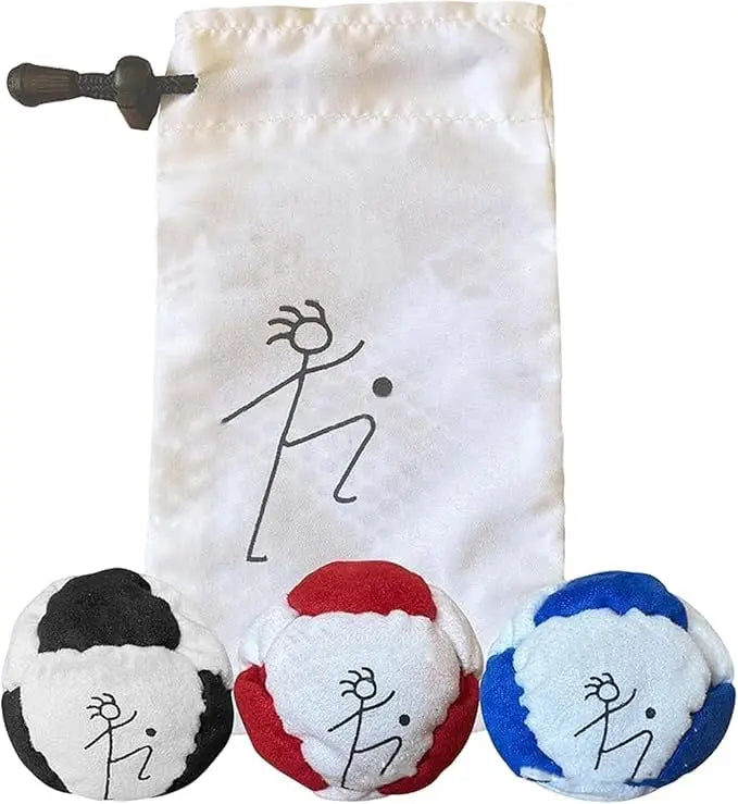 DirtBag Hacky Sacks Ball,Assorted Hacky Sack Footbag Bulk Hand-Made Sand Filled for Adults, Juggling Balls for Party &Trainin