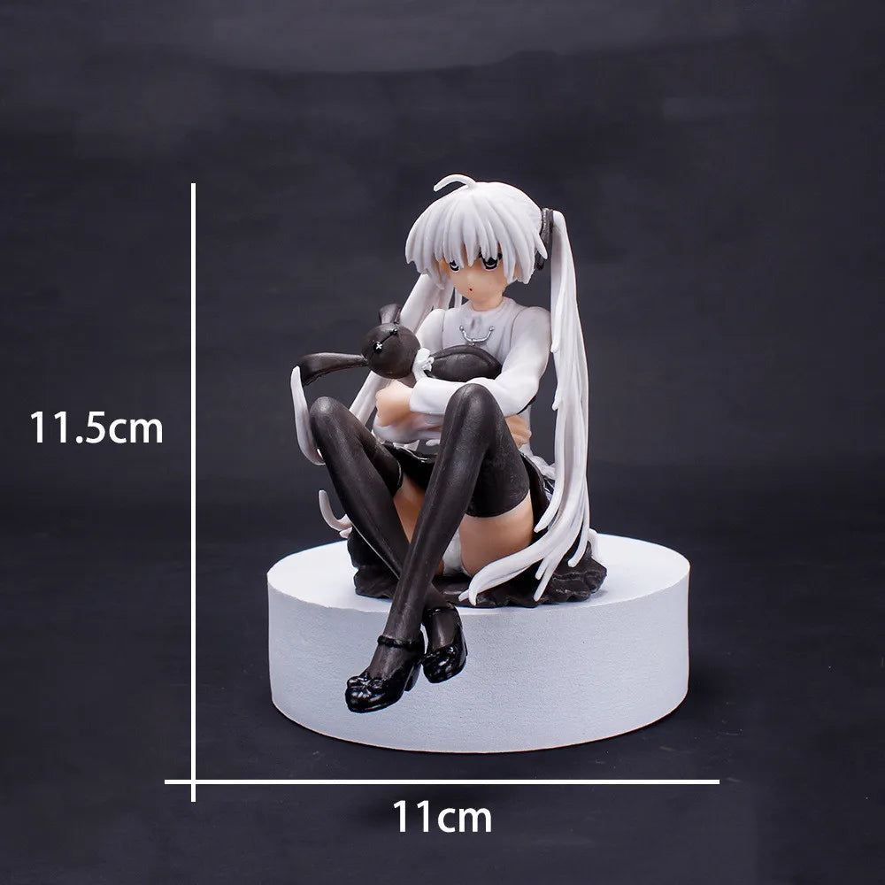 Anime Figure Cartoon Kawaiii Yosuga No Sora Kasugano Sitting Position Action Host Computer Chassis Decor Car Ornamen