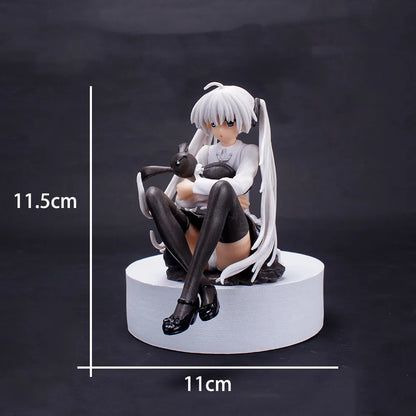Anime Figure Cartoon Kawaiii Yosuga No Sora Kasugano Sitting Position Action Host Computer Chassis Decor Car Ornamen