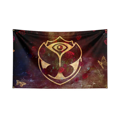 Tomorrowland Festival Flag Polyester Digital Printing Electronic Music Banner - J0250 / 90 x 150cm