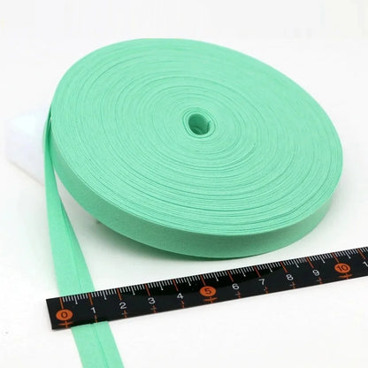 12mm(1/2") Narrow Ironed Single Folded Cotton Solid Color Bias Binding Tape Diy Ribbon Garment Quilt Craft Sewing Accessories