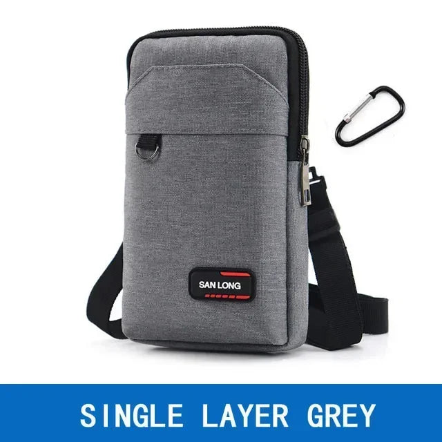 Waterproof Waist Bag Purse Single/double Layer Outdoor Waist Fanny Pack Men Phone Pouch Camping Hunting Tactical Bag with Bel