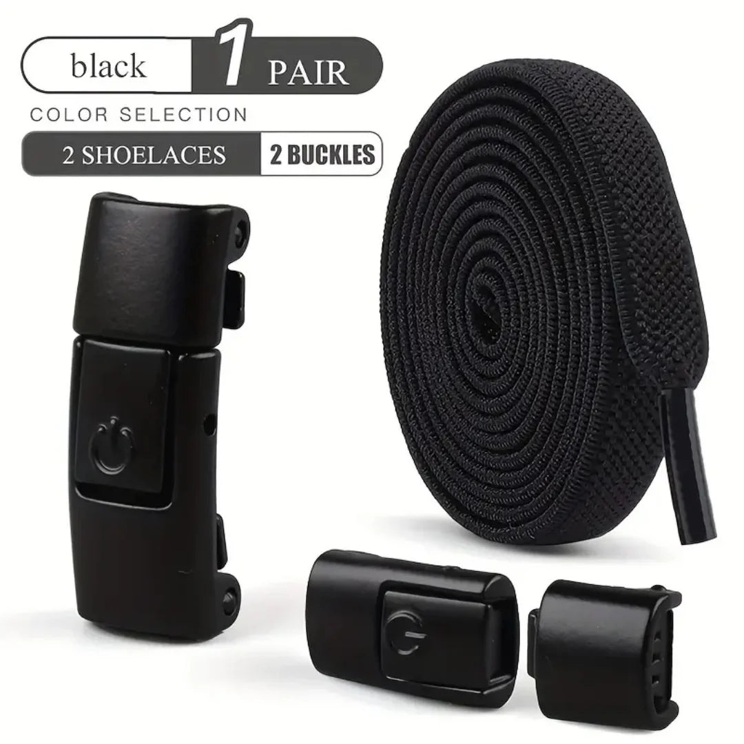 New Press Lock Shoelaces Without ties Gradient Flats Elastic Laces Sneakers Kids Adult No Tie Shoe laces for Shoes Accessorie