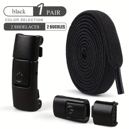 New Press Lock Shoelaces Without ties Gradient Flats Elastic Laces Sneakers Kids Adult No Tie Shoe laces for Shoes Accessorie