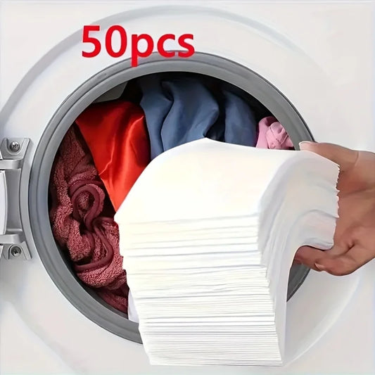 50Color Dye-Resistant Cloth for Laundry，No Chemical Composition，Mixed Laundry Anti-Penetration and Fade Protection，Universal 