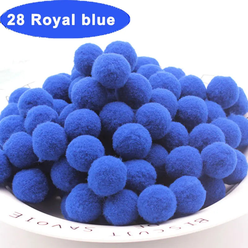 30-300Pcs Soft Pom Poms Fluffy Balls Pompon Mixed 40Colors Pompom Fur Ball for Kids DIY Craft Wedding Decor 8/10/15/20/25/30m