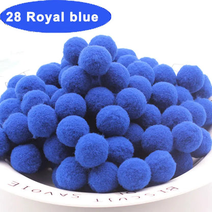 30-300Pcs Soft Pom Poms Fluffy Balls Pompon Mixed 40Colors Pompom Fur Ball for Kids DIY Craft Wedding Decor 8/10/15/20/25/30m