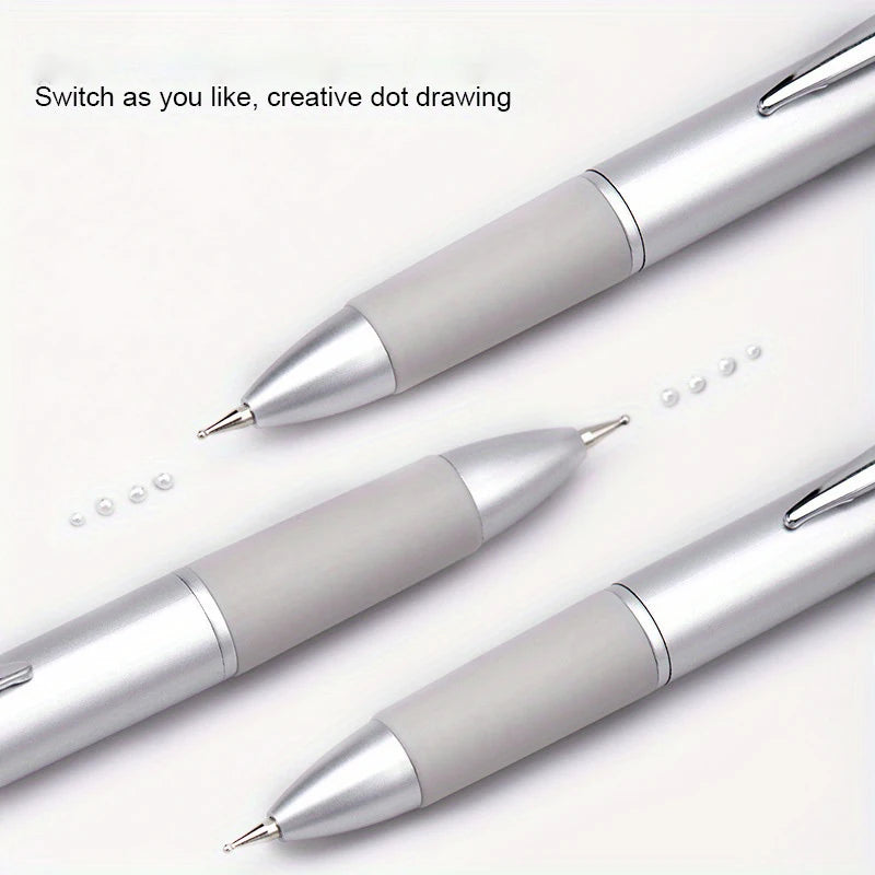 Nail Dotting Pen Nail Art Dotting Tools in Ballpoint Pen Design Nail Art Tip Dot Paint Manicure Kit for Dot Drawing Home Salo