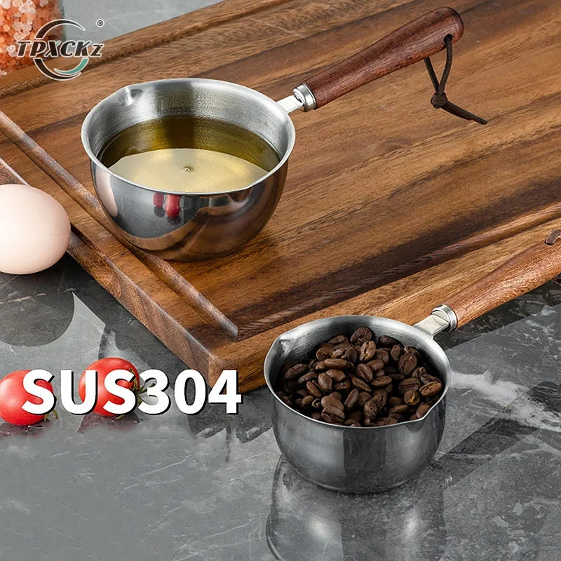 150/300ml Long Handle Wax Melting Pot Stainless Steel Diy Scented Candle Soap Chocolate Butter Handmade Soap Jug Heated Coffe