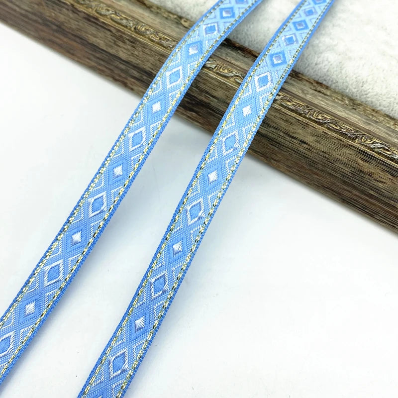 Lace Trim, Vintage Ethnic Lace Tape 2 Yards, 13mm Wide for Sewing, DIY Crafts, Lace Projects, Scrapbooking, Floral Tape - 05