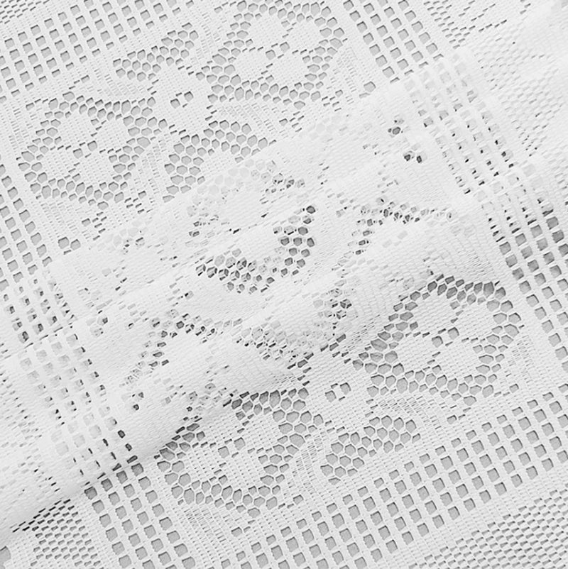 Modern minimalist white lace table runner Nordic dining table tablecloth decoration coffee table TV cabinet decorative scarf