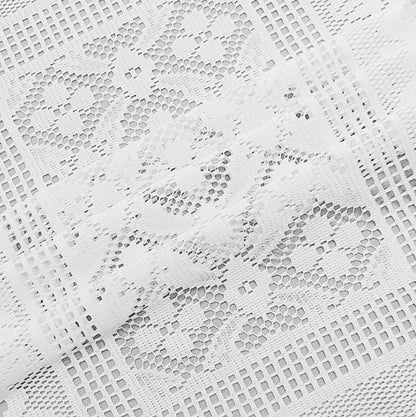 Modern minimalist white lace table runner Nordic dining table tablecloth decoration coffee table TV cabinet decorative scarf