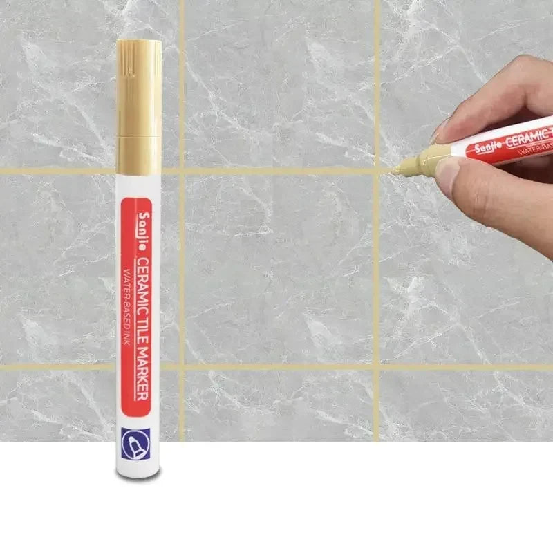 1/3 Pcs Waterproof White Marker Pen Wall Seam Repair Tiles Grout Markers Pens Floor Bathroom Decontamination Paint Brush Tool