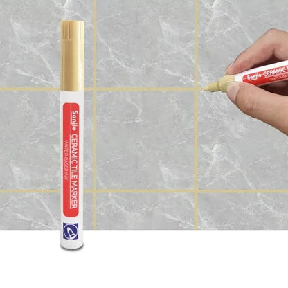 1/3 Pcs Waterproof White Marker Pen Wall Seam Repair Tiles Grout Markers Pens Floor Bathroom Decontamination Paint Brush Tool