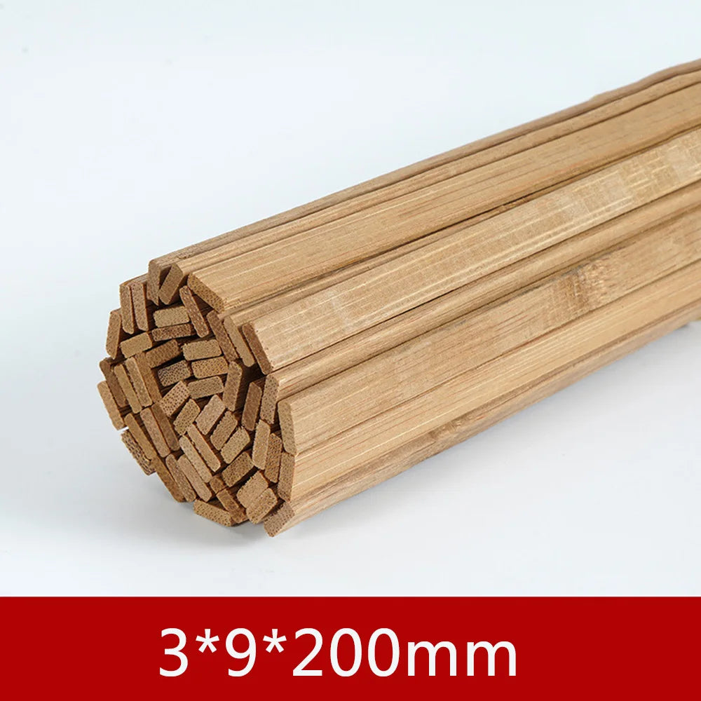 10PCS-100PCS/Lot Bamboo Wood DIY Building Model Material Handmade Craft Furniture Lantern Making Ornaments - 3x9x200 SW84585-