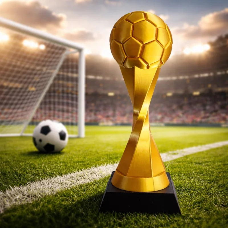 Football Trophy Statue - Soccer Cup Trophy Figure with / Suitable for Competitions Desktop decorative ornaments