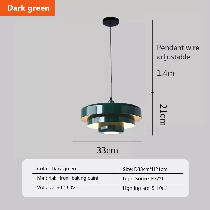 Medieval Retro LED Ceiling Chandelier Orange Pendant Lamp Dining Room Restaurant Home Decor Lighting for Cafe Bar Hanging Lig