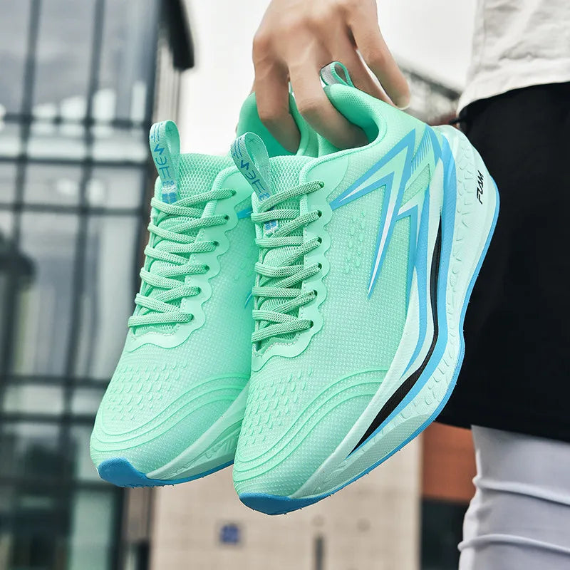 Running Shoes Speciality Marathon Men Sports Breathable Lightweight Carbon Board Women's Comfortable Athletic Nonskid Sneaker