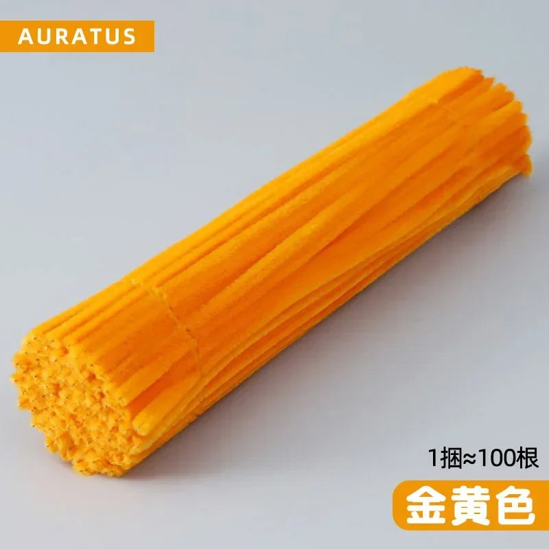 100/50Pcs Chenille Stems Bulk 22 Colors Chenille Pipe Cleaner Stems Kids Art and Crafts Projects and Decorations(6 MM x 12 in