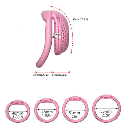 Male Chastity Cage Breathable Honeycomb Design With Removable Lock Cock Cage Comfortable Anti Pinch BDSM For Men Adult Sex To