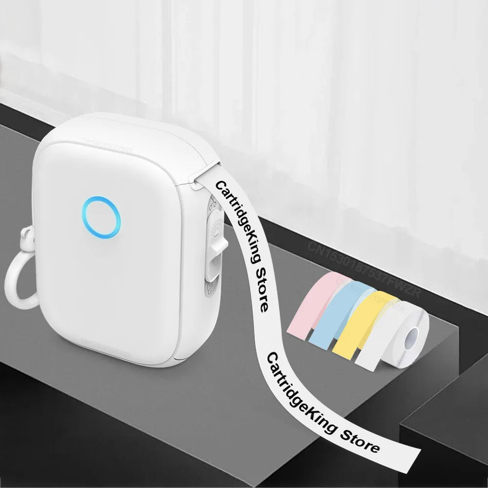 Marklife P12 Thermal Label Printer Auto Cut Portable Mini Printer P12 Adhesive Sticker Labeling Machine or 5PK Continuous Tap