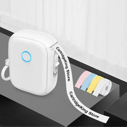 Marklife P12 Thermal Label Printer Auto Cut Portable Mini Printer P12 Adhesive Sticker Labeling Machine or 5PK Continuous Tap