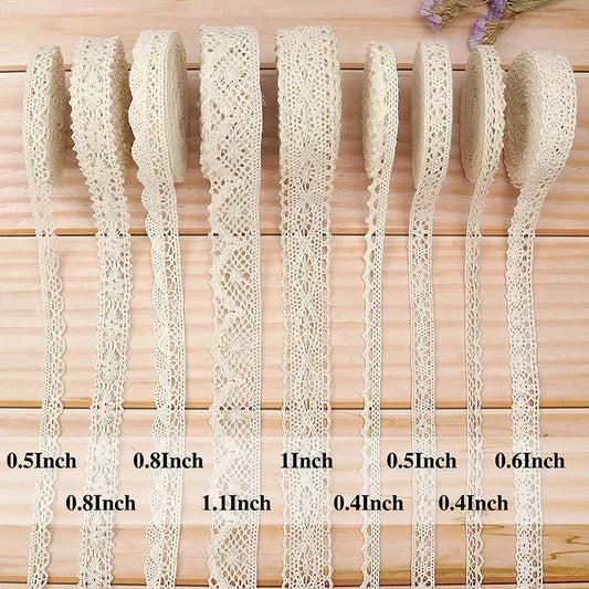 Lace Trim, Vintage Scalloped Cotton, 2 Yards Or 5 Yards, For Sewing, Scrapbooking, Diy Crafts