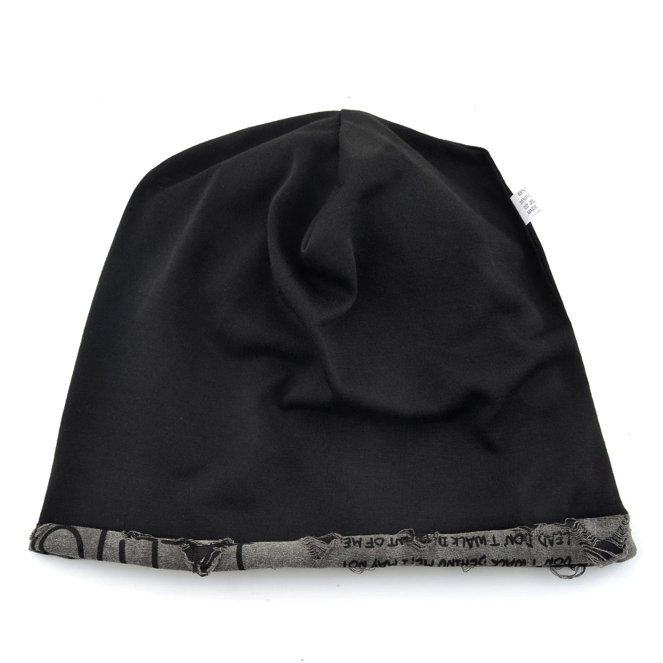 Letter Print Beanie Hats For Women Men Vintage Distressed Cracked Design ​Wasteland Style Spring Summer Warm Fleece-lined Win