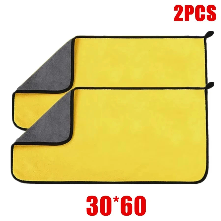 3/5/10Pcs Car Wash Microfiber Towel 30*30CM / 30*60cm Car Cleaning Drying Cloth Care Cloth Car Wash Towel Kitchen Towel - 2pc
