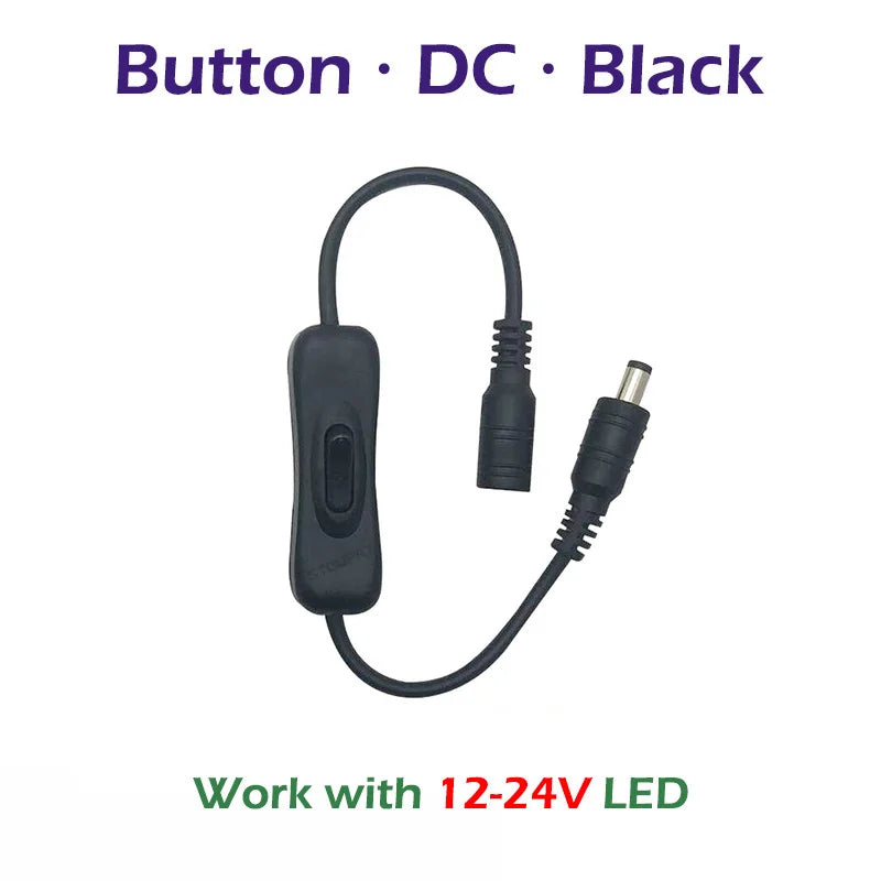 Touch / Knob / Button Switch Dimmer Brightness Adjust for 3528 5050 COB LED Strip Light DC 12V 24V USB 5V Stepless Dimming - 