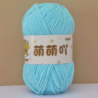 Fluffy Chenille Yarn for Crocheting doll thread Soft Bulky Velvet Yarn for Knitting Crochet Crafts Amigurumi Matte Chenille Y