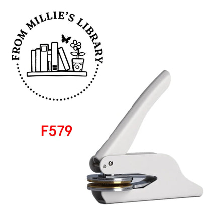 Custom Embosser Stamp,From the Library Embosser,Personalized Book Embosser Stamps,Custom Logo,Magic School,Gift for Book Love