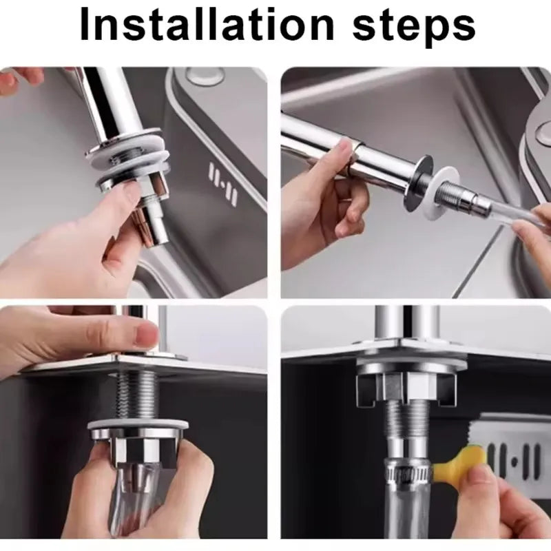 Soap Dispenser for Kitchen Sink, Kichen Sink Soap Dispenser,Extension Tube kit, Under Sink Soap Dispenser Pump, No Need More 