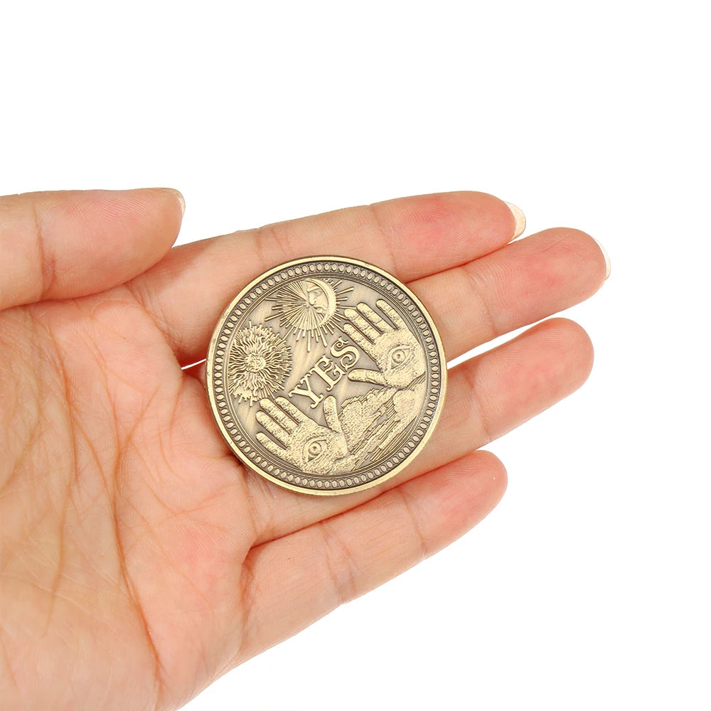 1PC Bronze Yes No Commemorative Coin Collection Gift Souvenir Souvenir Art Metal Antiqu Lovers Craft Gift