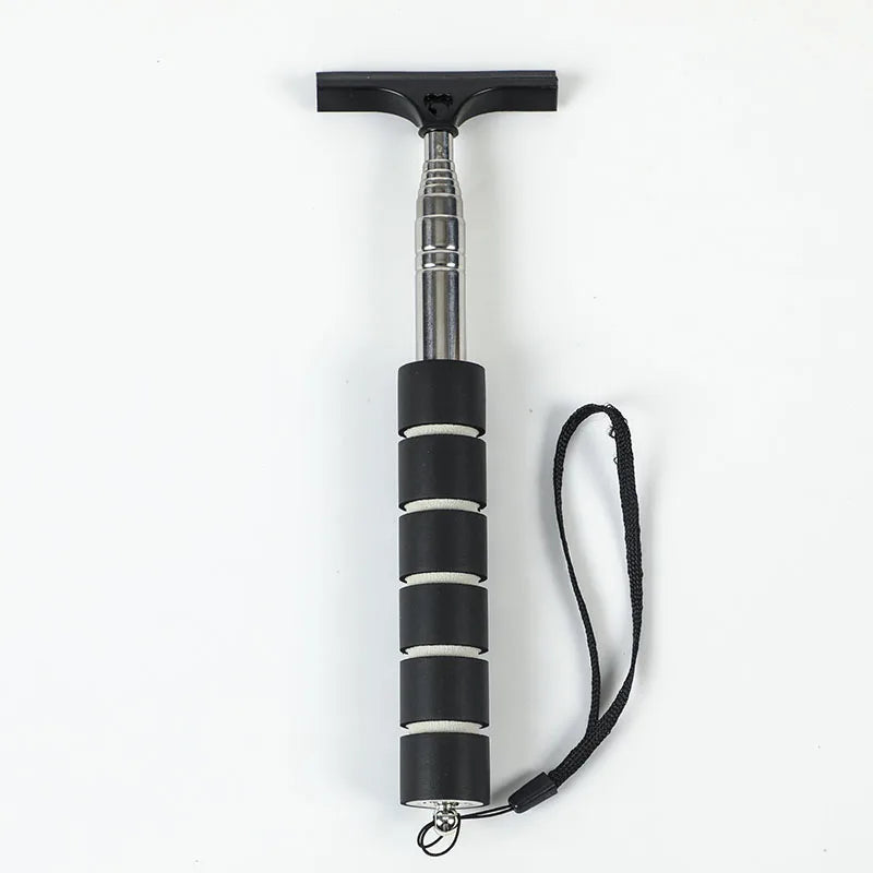 Car Rearview Mirror Wiper Cleaning Tool Auto Glass Mist Cleaner Scraper Car Accessories Handle Telescopic Window Cleaning Bru