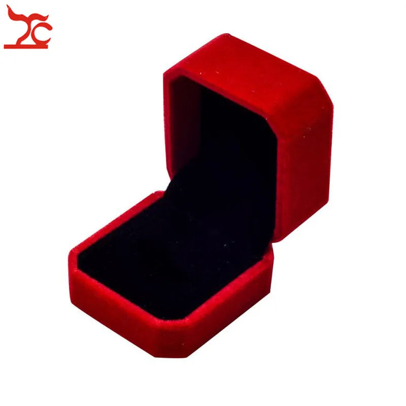 Square Wedding Velvet Earrings Ring Box Amazing Engagement Party Earring Jewelry Display Gift Case