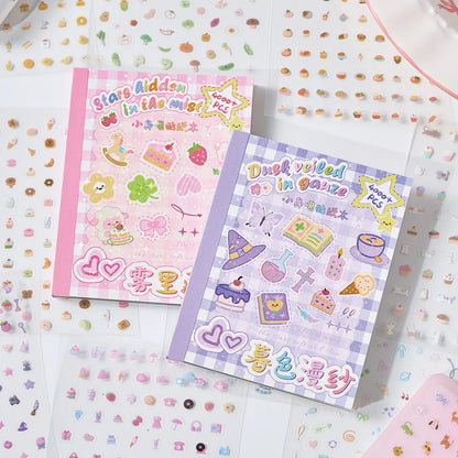 Mr Paper,kawaii Mini Deco Sticker Book scrapbooking stickers stickers aesthetic cheap stationery supplies journaling statione