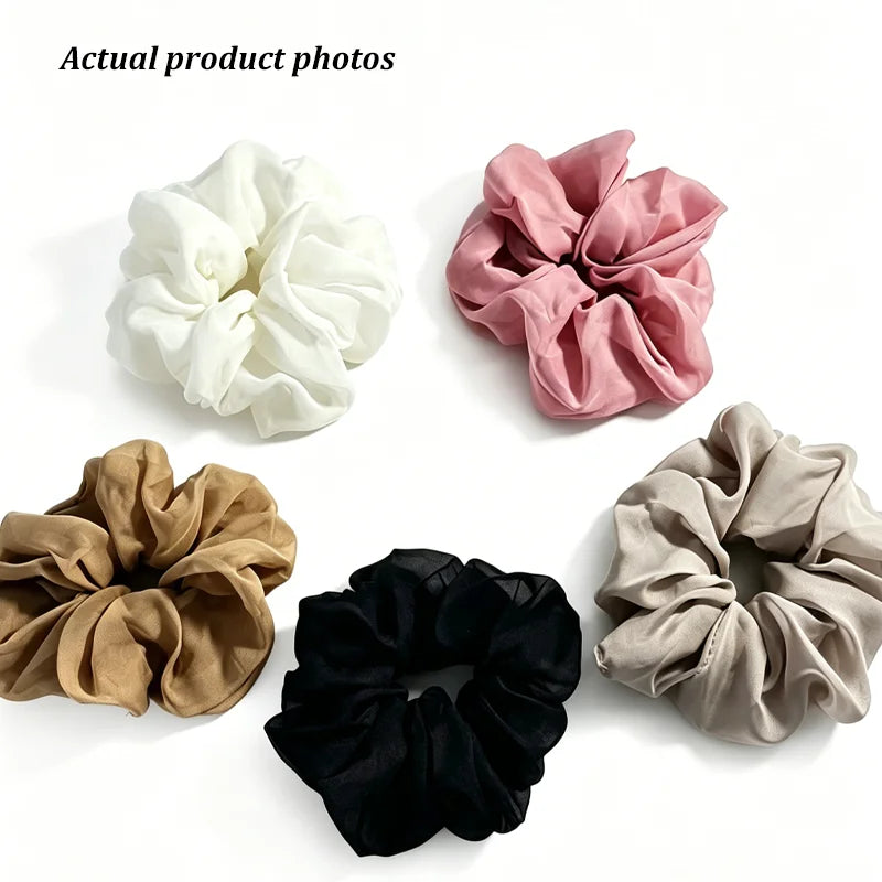 Large Mesh Hair Rope for Women Simple and Fashiona Does Not Hurt The Hair Hair Rope Cute Girl High Ponytail Scrunchie