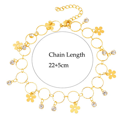 Female Heart Anklets Bracelet Sandals Foot Jewelry Leg New Anklets on Foot Bracelets for Women Leg Chain Jewelry Accessories 